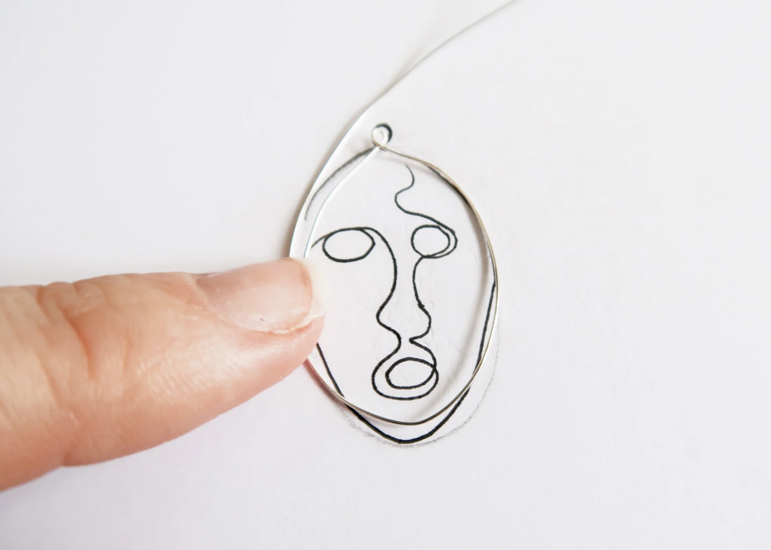DIY Wire Face Earrings ISOSCELLA